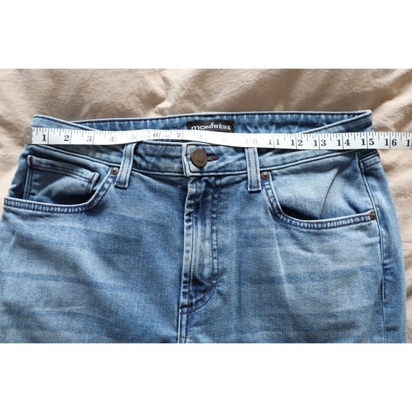 Monfrere Mens 31 Deniro Jeans Florence Wash Slim Stretch Japanese Denim - Picture 7 of 10